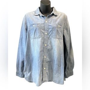 Madewell Women’s Denim perfect shirt in Winterdale Wash